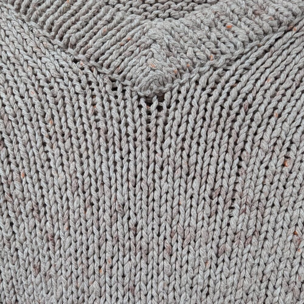 Universal Thread Tan Knit V-Neck Pullover Chunky … - image 6